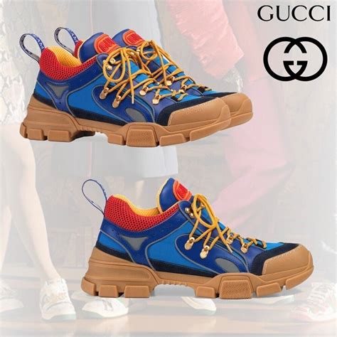 gucci flashtrek sneakers blue|Gucci flashtrek sneakers piccolo.